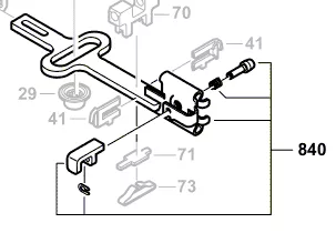 Tringle de course réf. 2 609 001 553 BOSCH